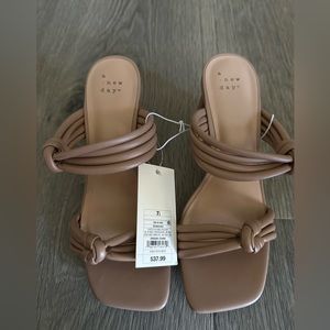 NWT heeled sandals from Target